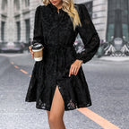 Léa Vintage Floral Lace Midi Dress