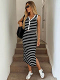 Léa Summer Vest & Slit Skirt Set