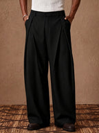 Daniel Brooks Pleated Wide Leg Slacks