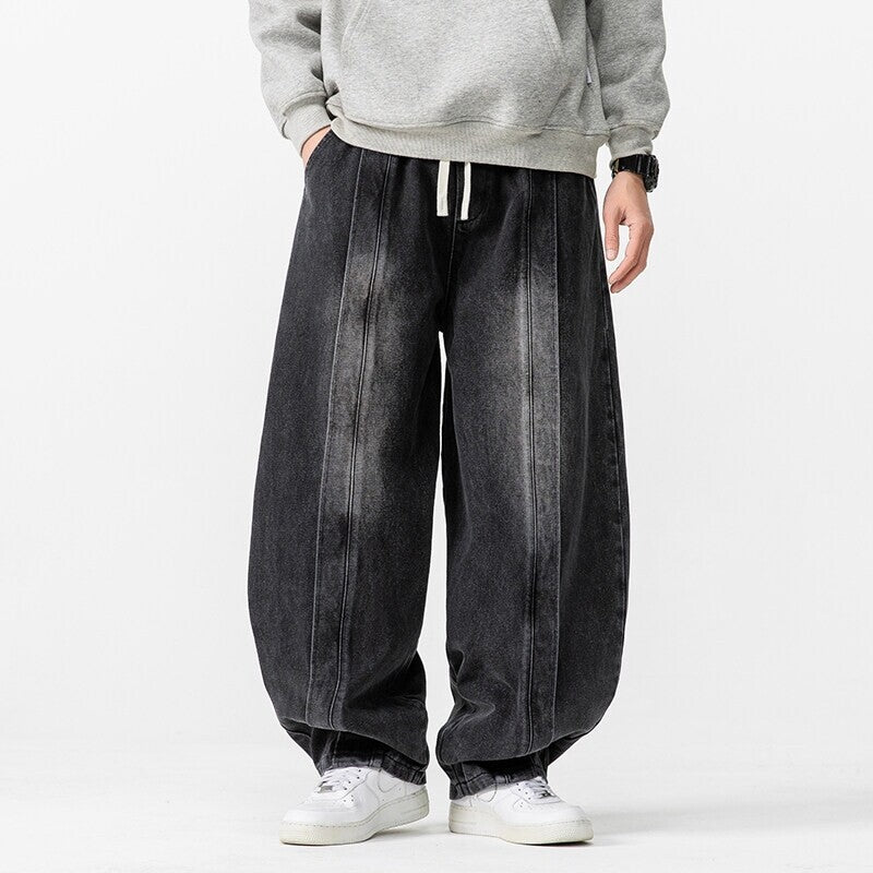 Urban Theory Vintage Washed Denim Baggy Jeans