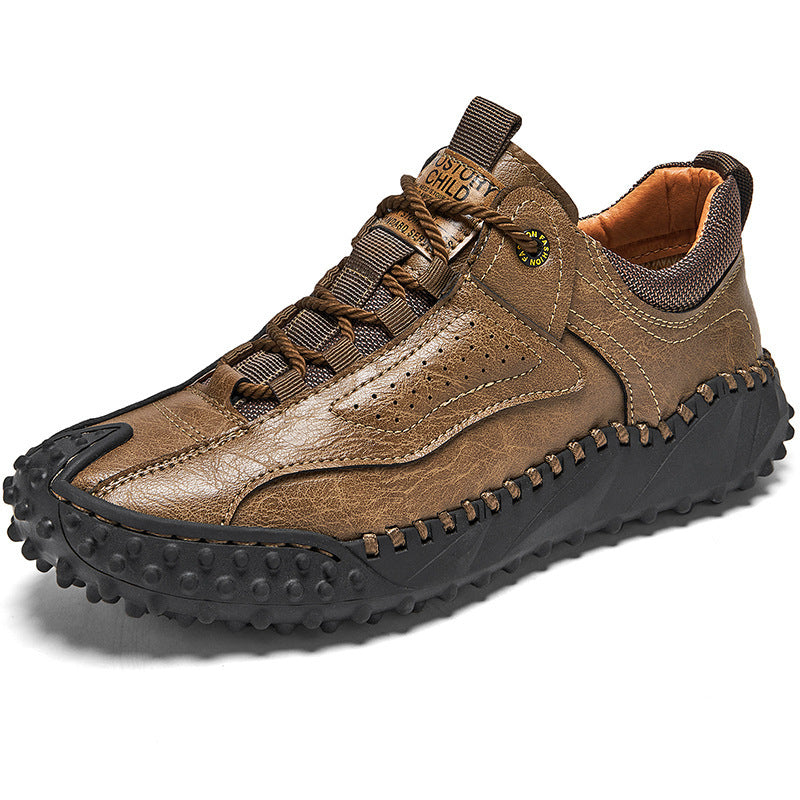 Stryde Vintage Stitched Supple Leather Sneaker