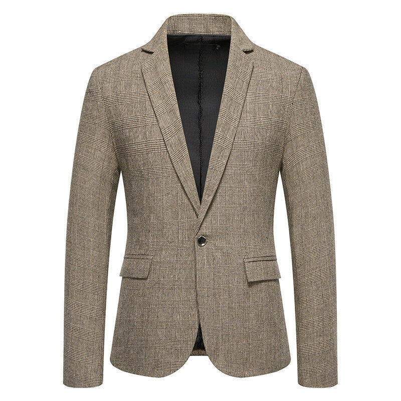Clifford Signature Wool Blend One-Button Blazer