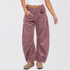 Léa Ribbed Corduroy Wide Leg Pants