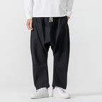 Urban Theory Baggy Drop-Crotch Cotton-Blend Pants