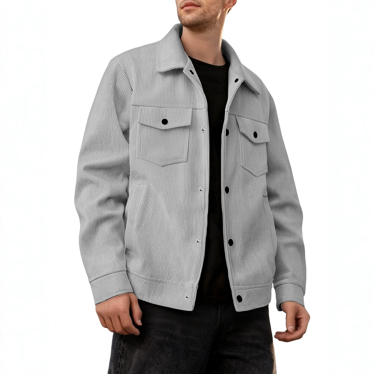 Clifford Corduroy Cargo Lightweight Jacket