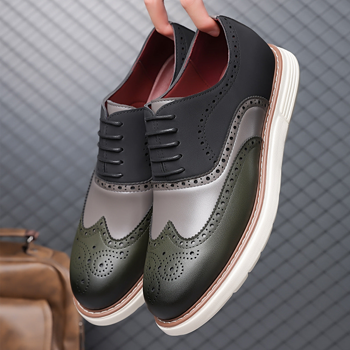 Veridian Signature Brogue Dress Sneakers