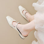 Élise Parisian Chic Square Toe Mary Jane Flats
