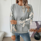Léa Festive Christmas Bow Sweater Top