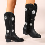 Élise Floral Western Cowboy Boots