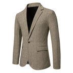 Clifford Signature Wool Blend One-Button Blazer