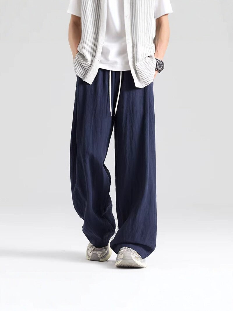 Urban Theory Breathable Linen-Blend Baggy Pants