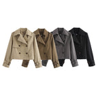 Léa Lightweight Crop Trench Coat