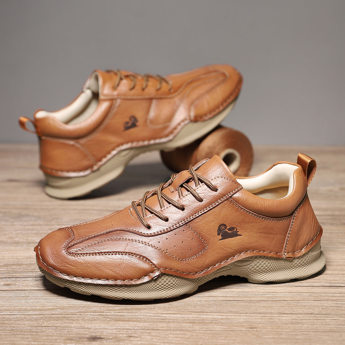 Grant Vintage Stitched Comfort Lace-Ups