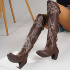 Élise Western Cowboy Knee High Boots