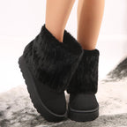 Élise Cozy Fur Cuff Winter Booties