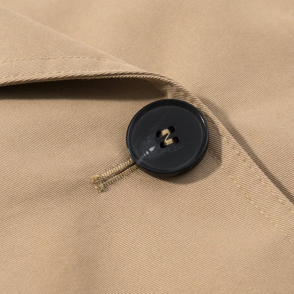 Léa Cropped Double-Breasted Trench Jacket