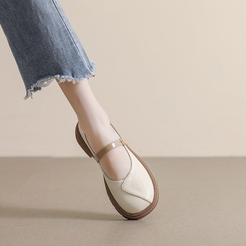 Élise Folded Mary Jane Ballet Flats