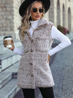 Léa Women's Velvety Plush Mid-Length Warm Vest