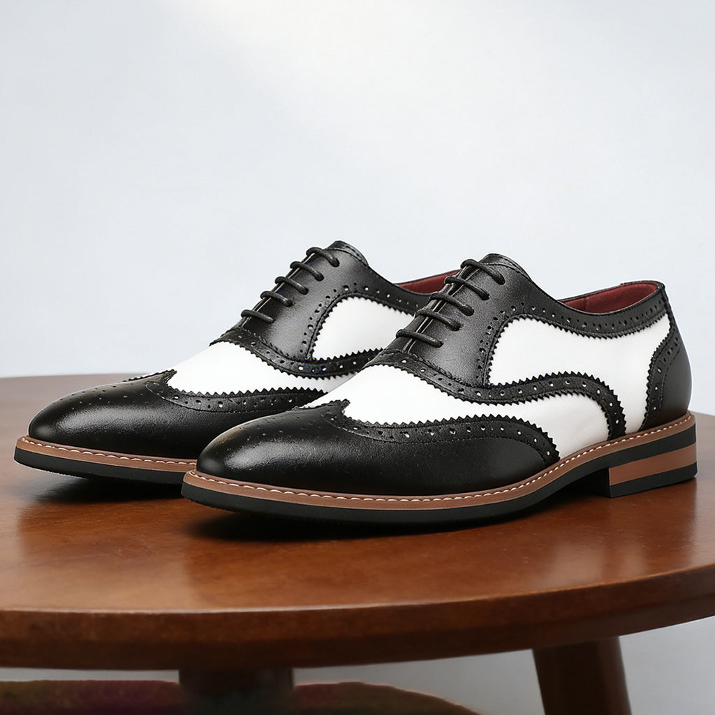 Stirling Two-Tone Wingtip Dress Oxfords
