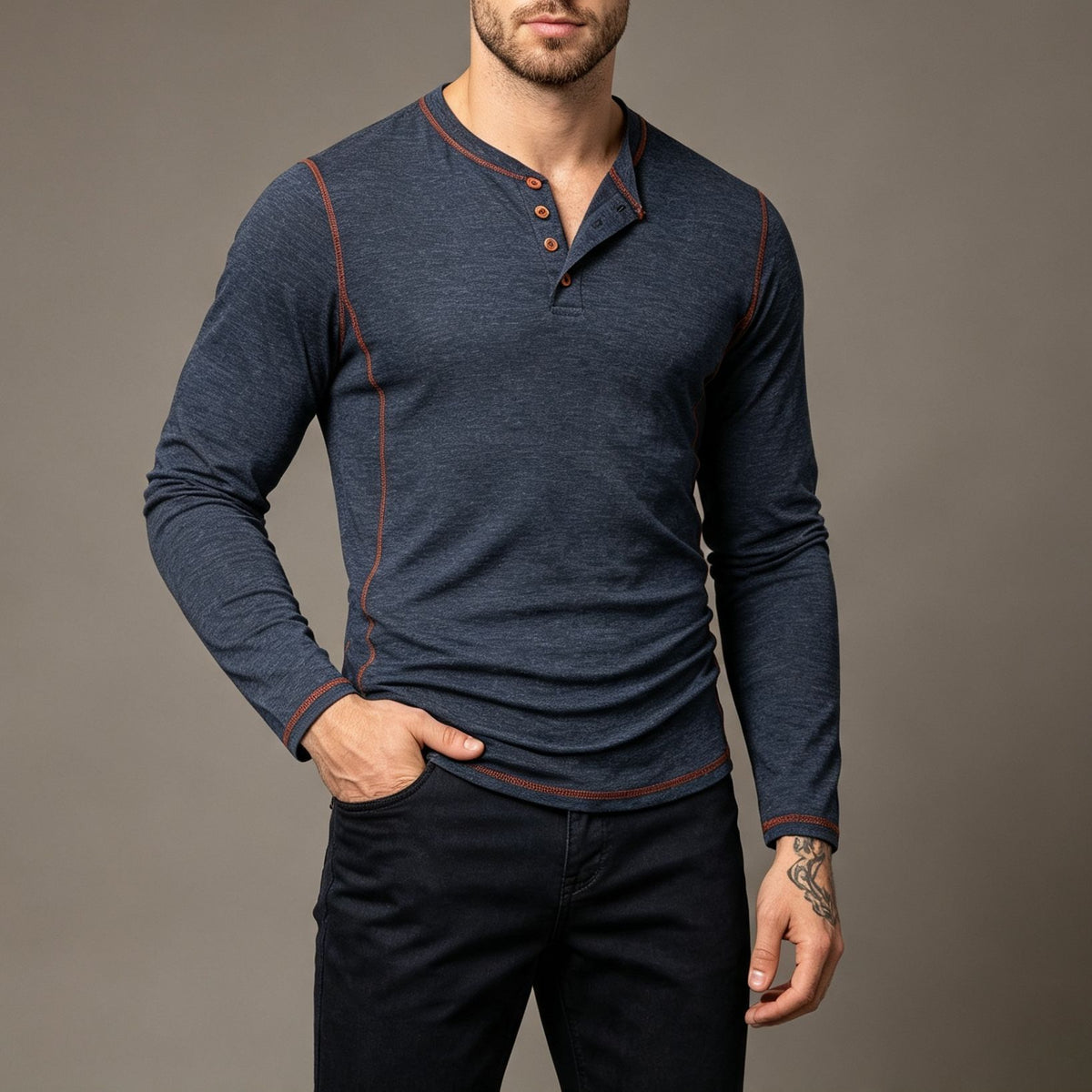 Daniel Brooks Vintage Henley Shirt