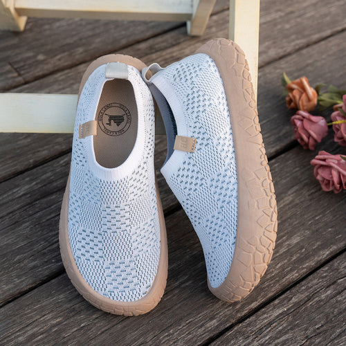 Élise Checkered Knitted Comfortable Orthopedic Walking Shoes
