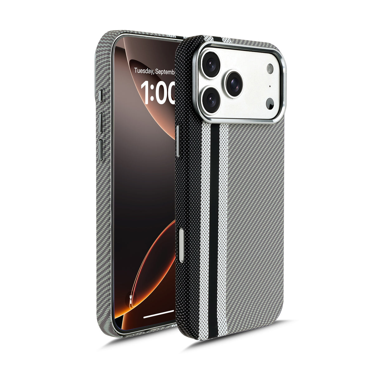 Hendrix Classic Carbon Grip iPhone 18 Pro/ProMax Case