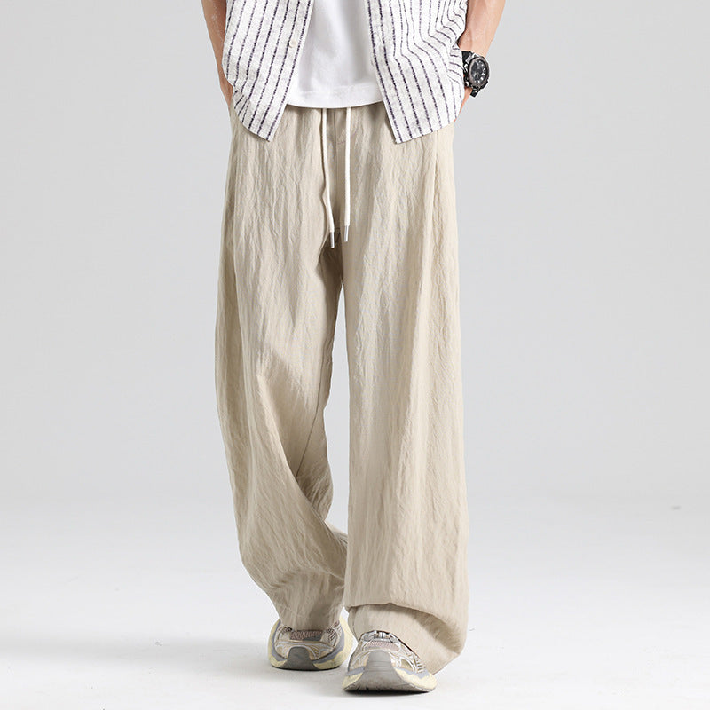 Urban Theory Breathable Linen-Blend Baggy Pants