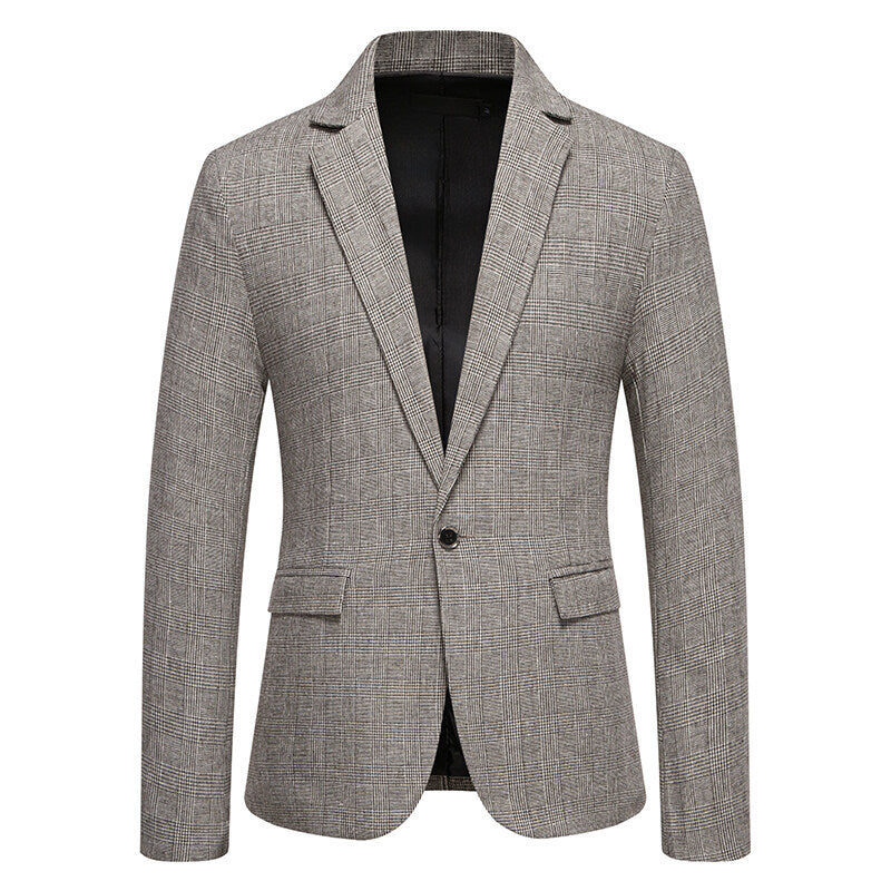 Clifford Signature Wool Blend One-Button Blazer