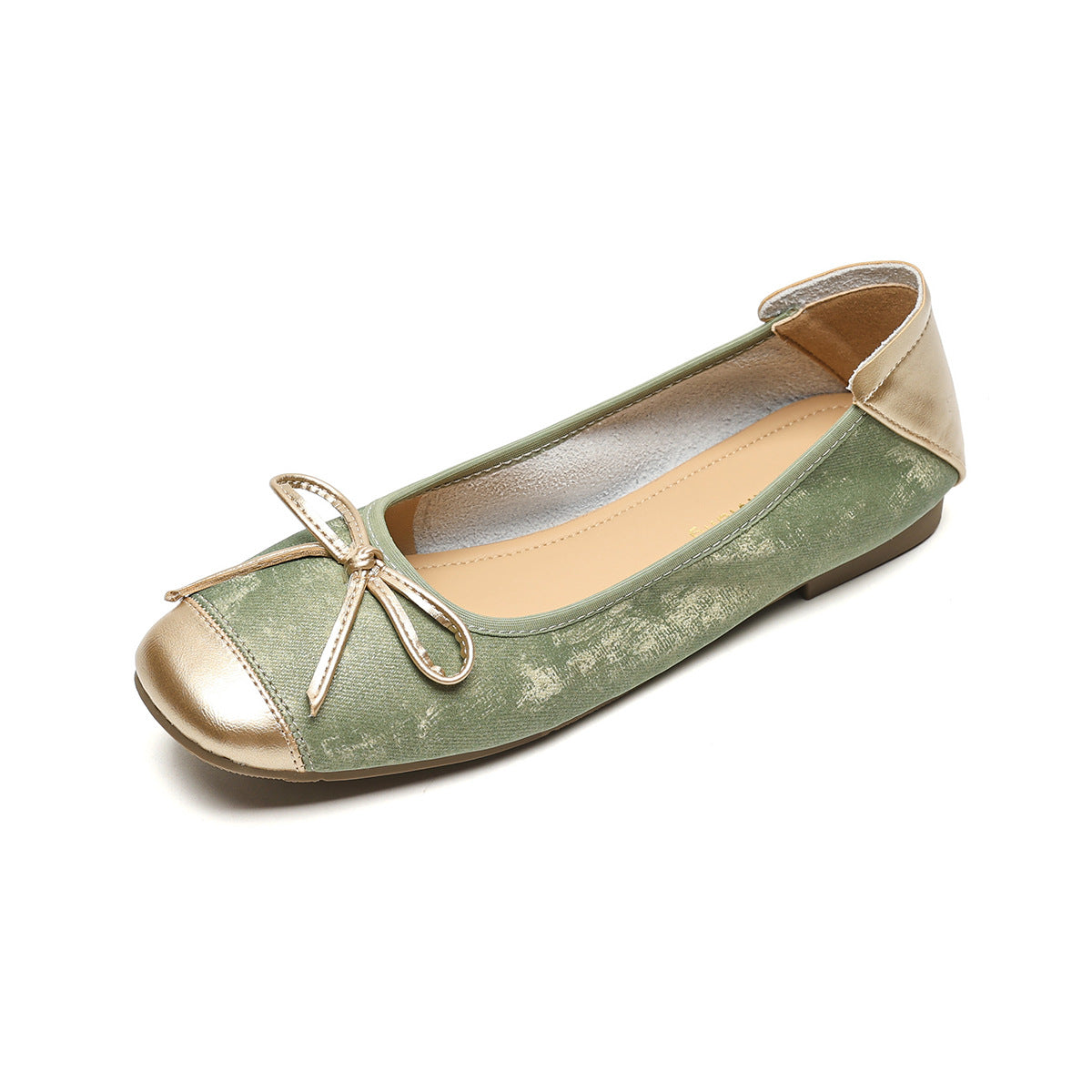 Élise Vintage Bow Mary Jane Ballet Flats