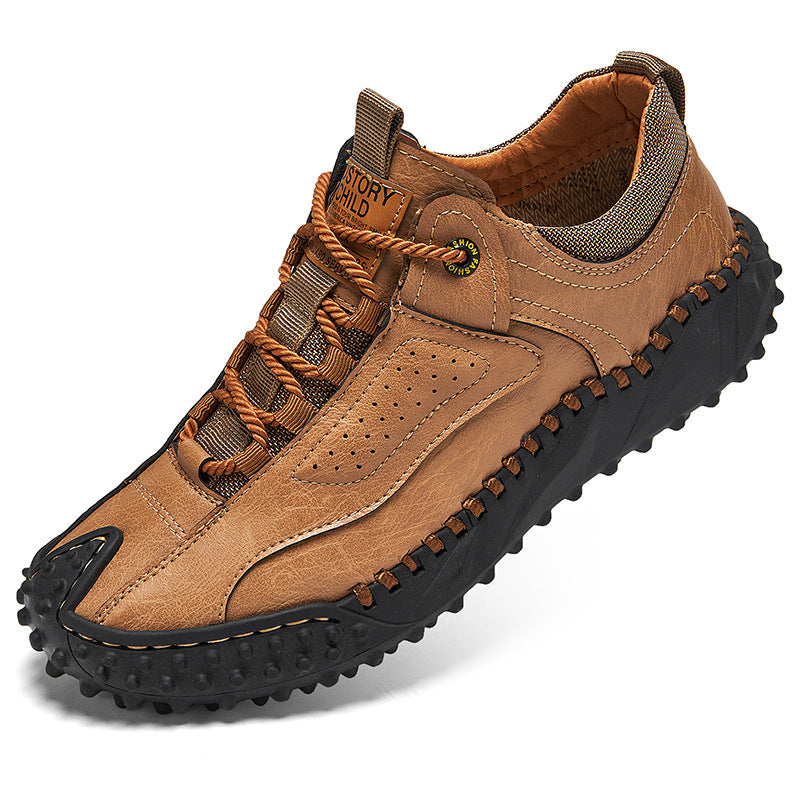 Stryde Vintage Stitched Supple Leather Sneaker