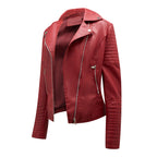 Léa Classic Moto Vegan Leather Jacket