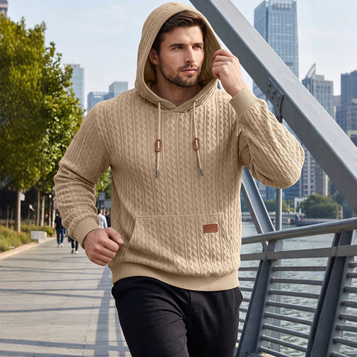 Clifford Urban Twist Knit Hoodie