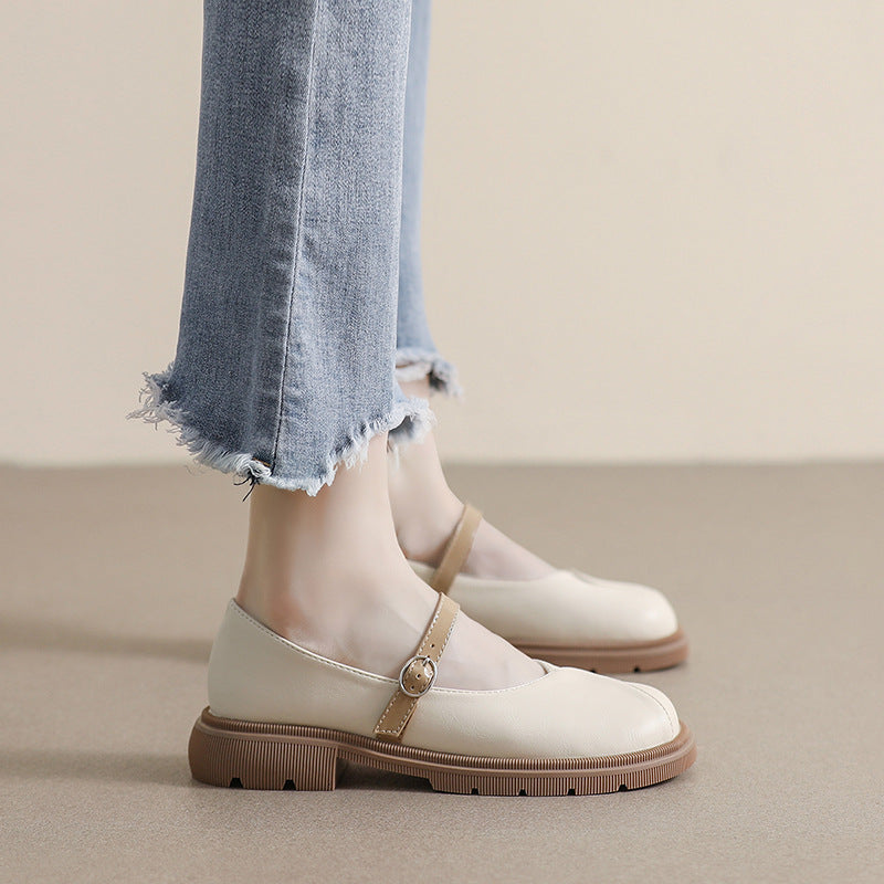 Élise Folded Mary Jane Ballet Flats