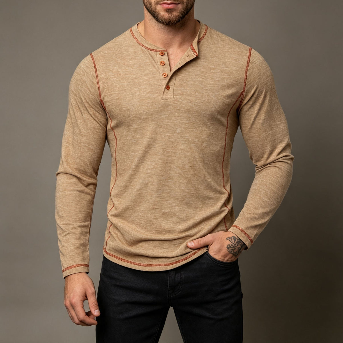 Daniel Brooks Vintage Henley Shirt