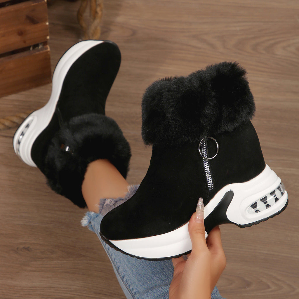 Élise Fur Lined Vegan Suede Boots