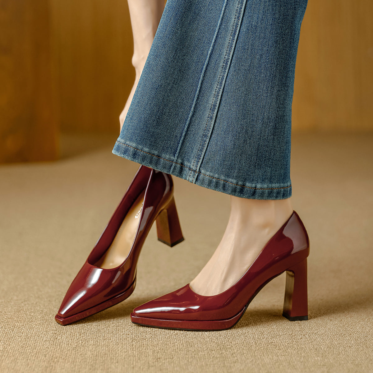 Élise Cushioned All-Day Chunky Heels