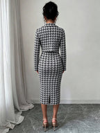 Léa Elegant Tweed Jacket & Dress Set