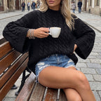 Léa Cozy Knit Oversized Turtleneck Pullover