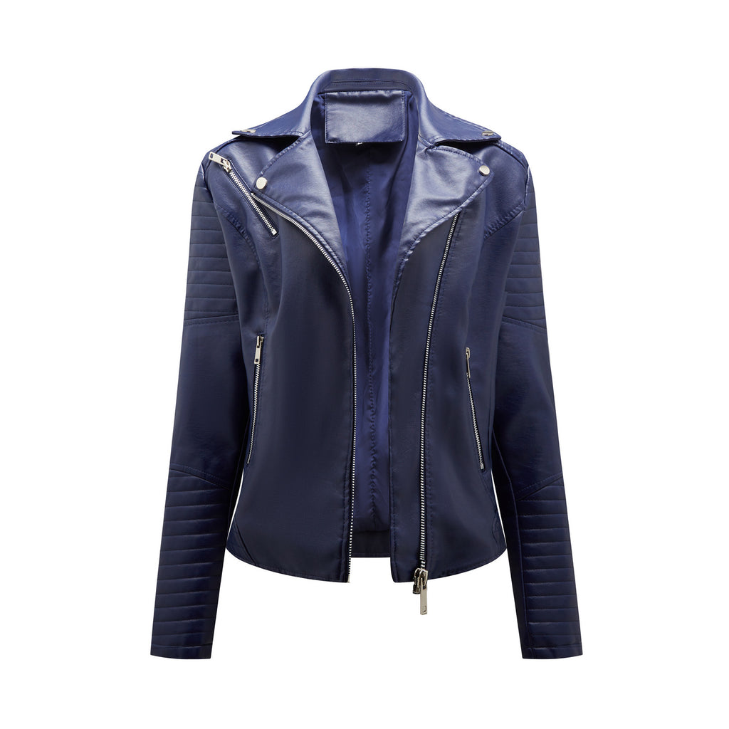 Léa Classic Moto Vegan Leather Jacket