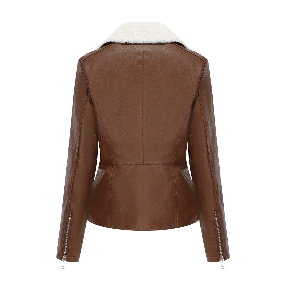 Penelope Vegan Leather Aviator Jacket