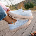 Élise Checkered Knitted Comfortable Orthopedic Walking Shoes