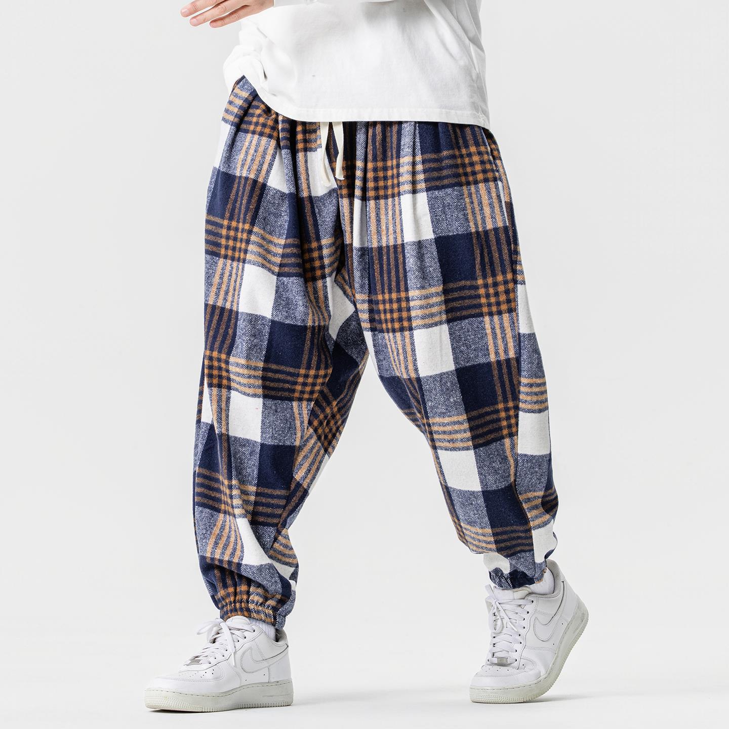 Urban Theory Plaid Baggy Jogger Pants