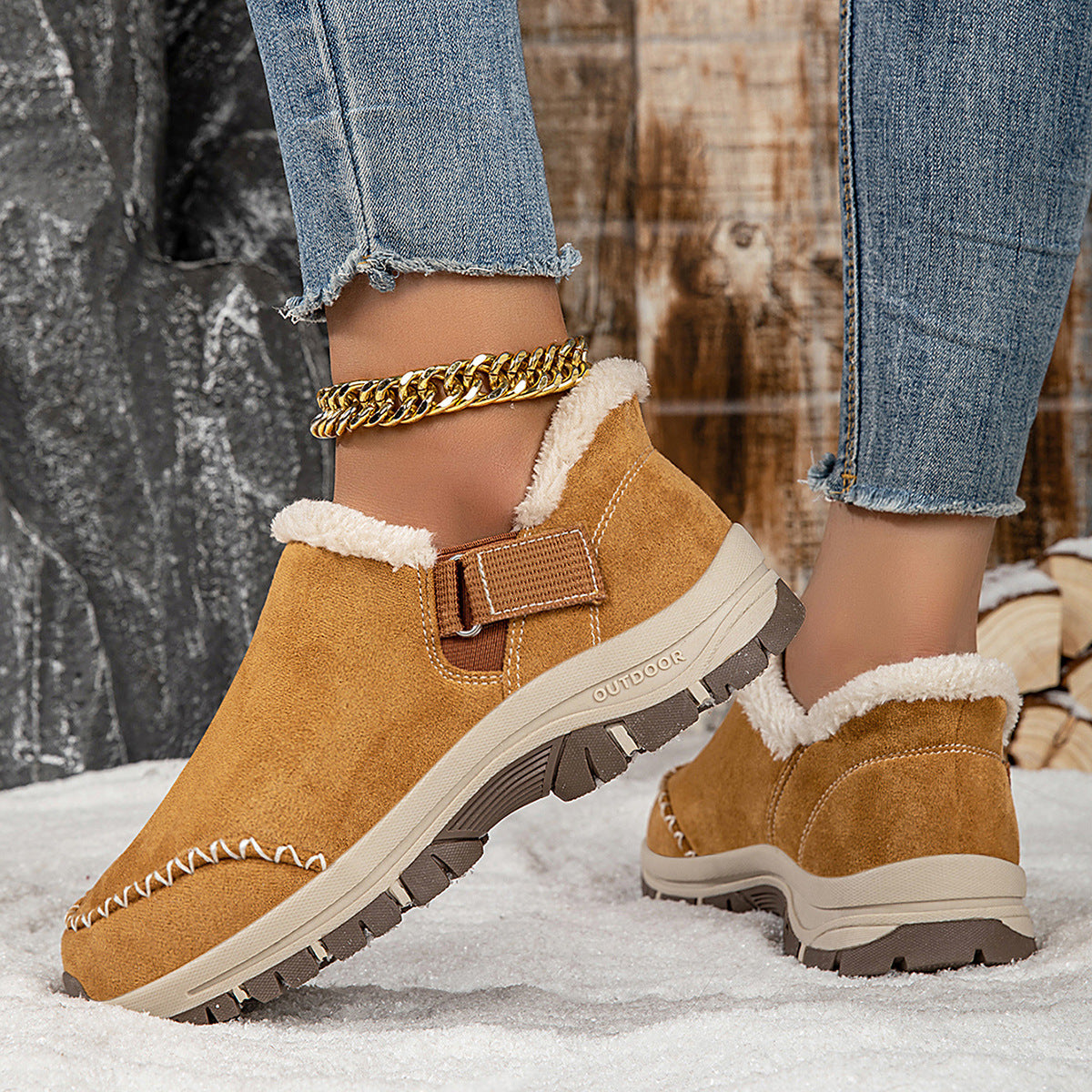 Alessia Nordic Stitch Winter Comfort Mules
