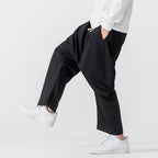 Urban Theory Baggy Drop-Crotch Cotton-Blend Pants