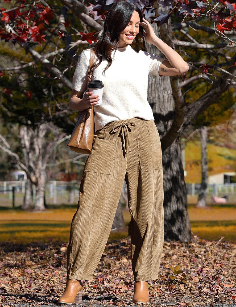 Josephine Relaxed Corduroy Wide-Leg Pants