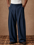Daniel Brooks Pleated Wide Leg Slacks