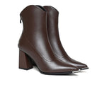 Élise Distinctive Block Heel Ankle Boots