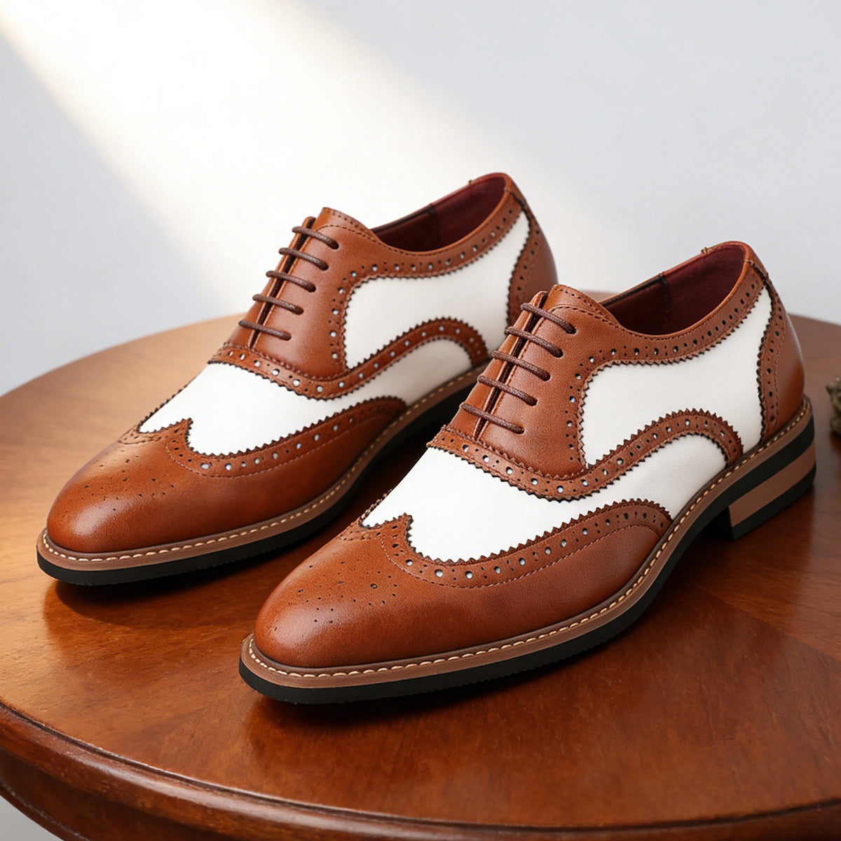 Stirling Two-Tone Wingtip Dress Oxfords