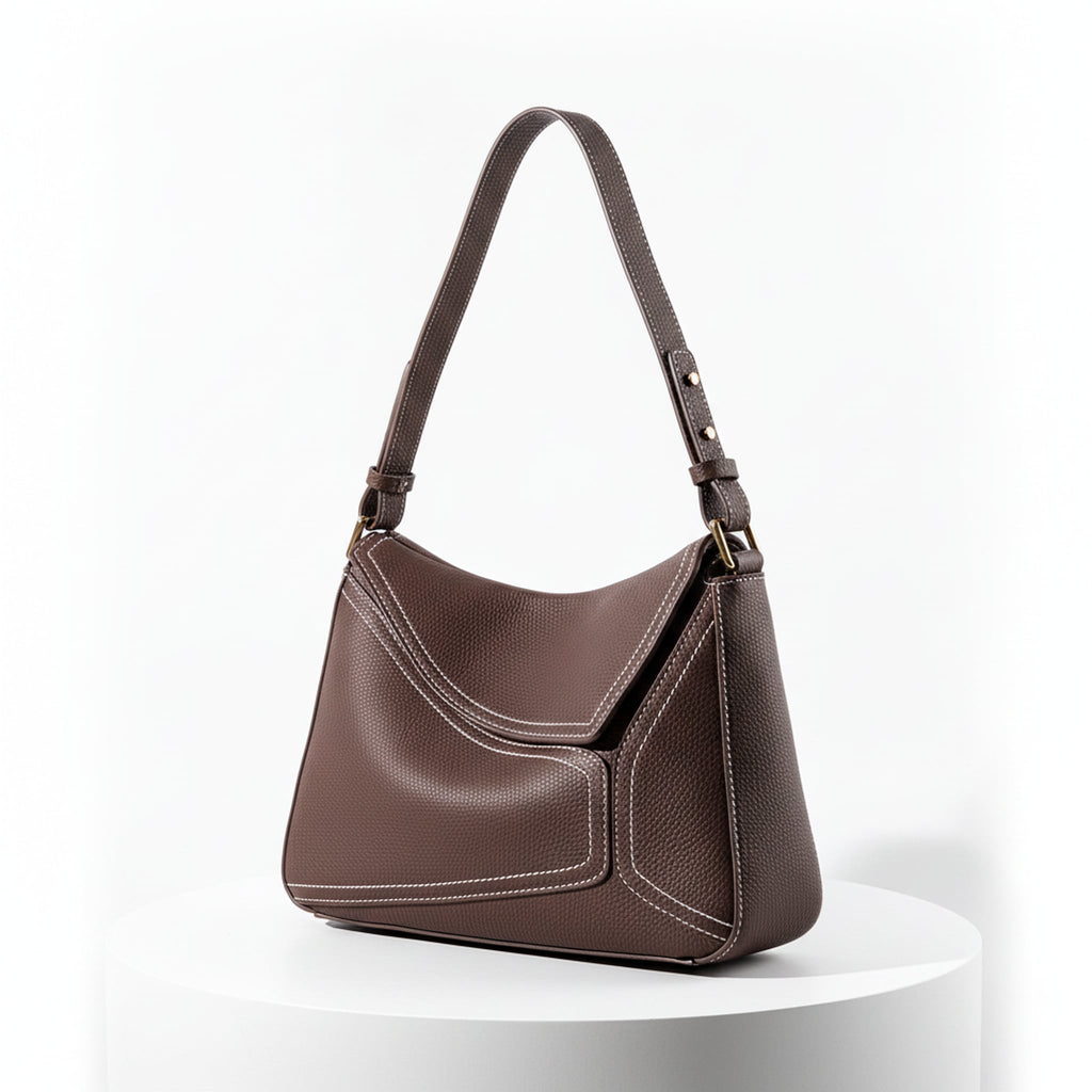 Élise Pillow Leather Underarm Handbag