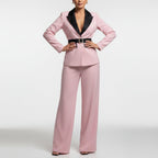 Léa Elegant Two-Piece Straight-Leg Suit